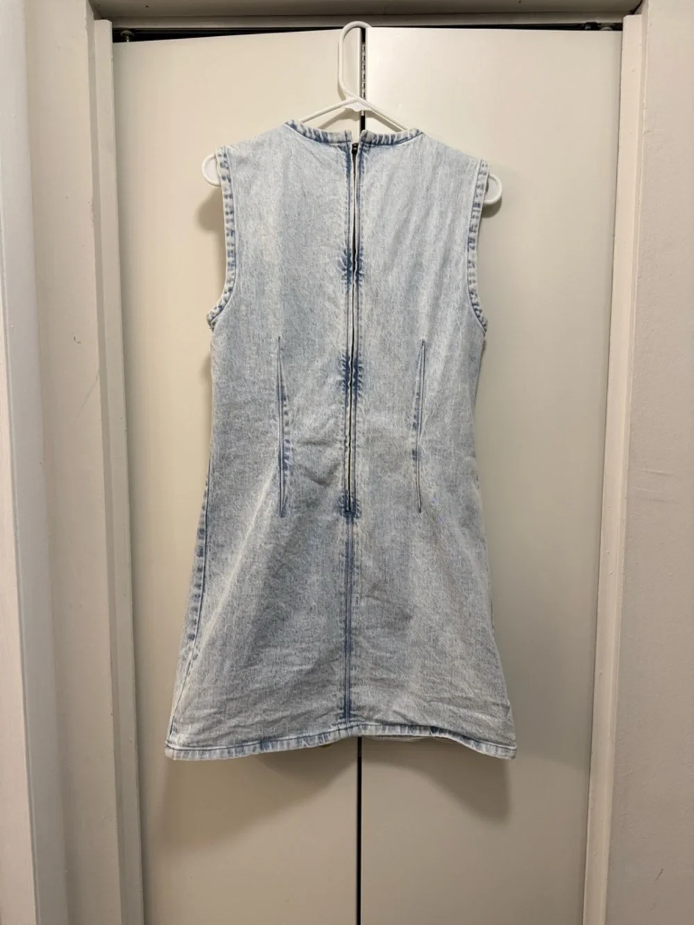 Abercrombie & Fitch Light Blue Denim I Sleeveless Dress - Picture 2 of 2